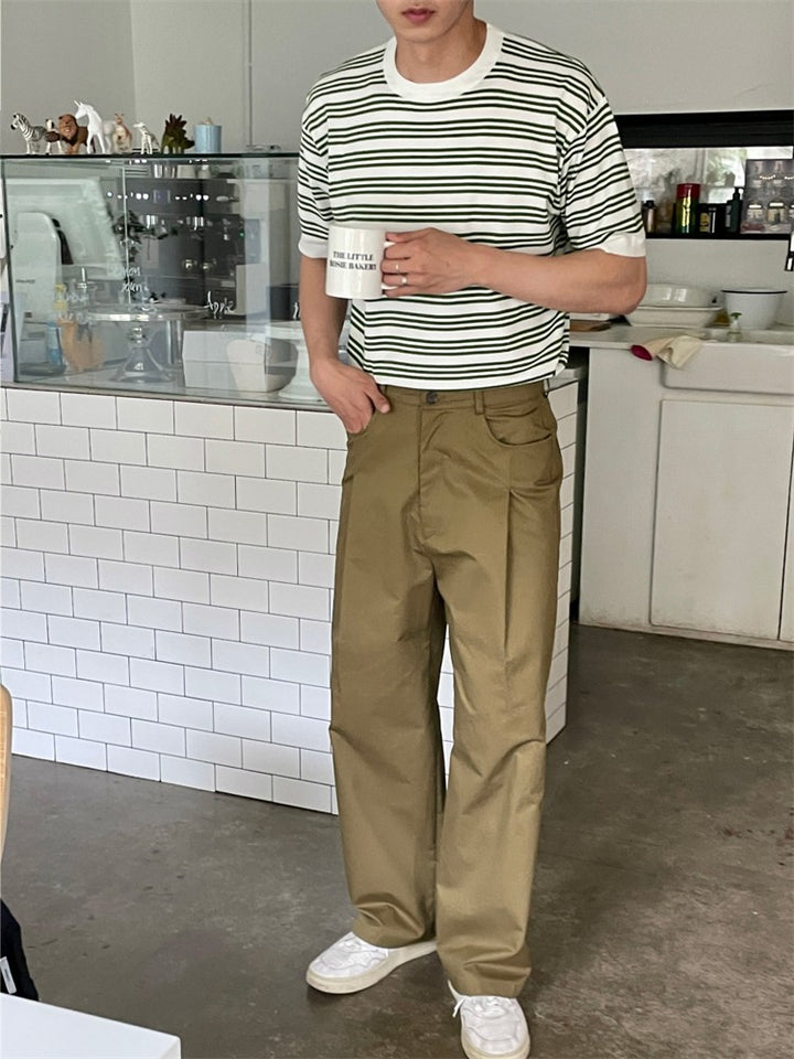 Cotton Tapered Trousers