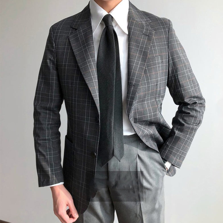 Plaid Suit Jacket