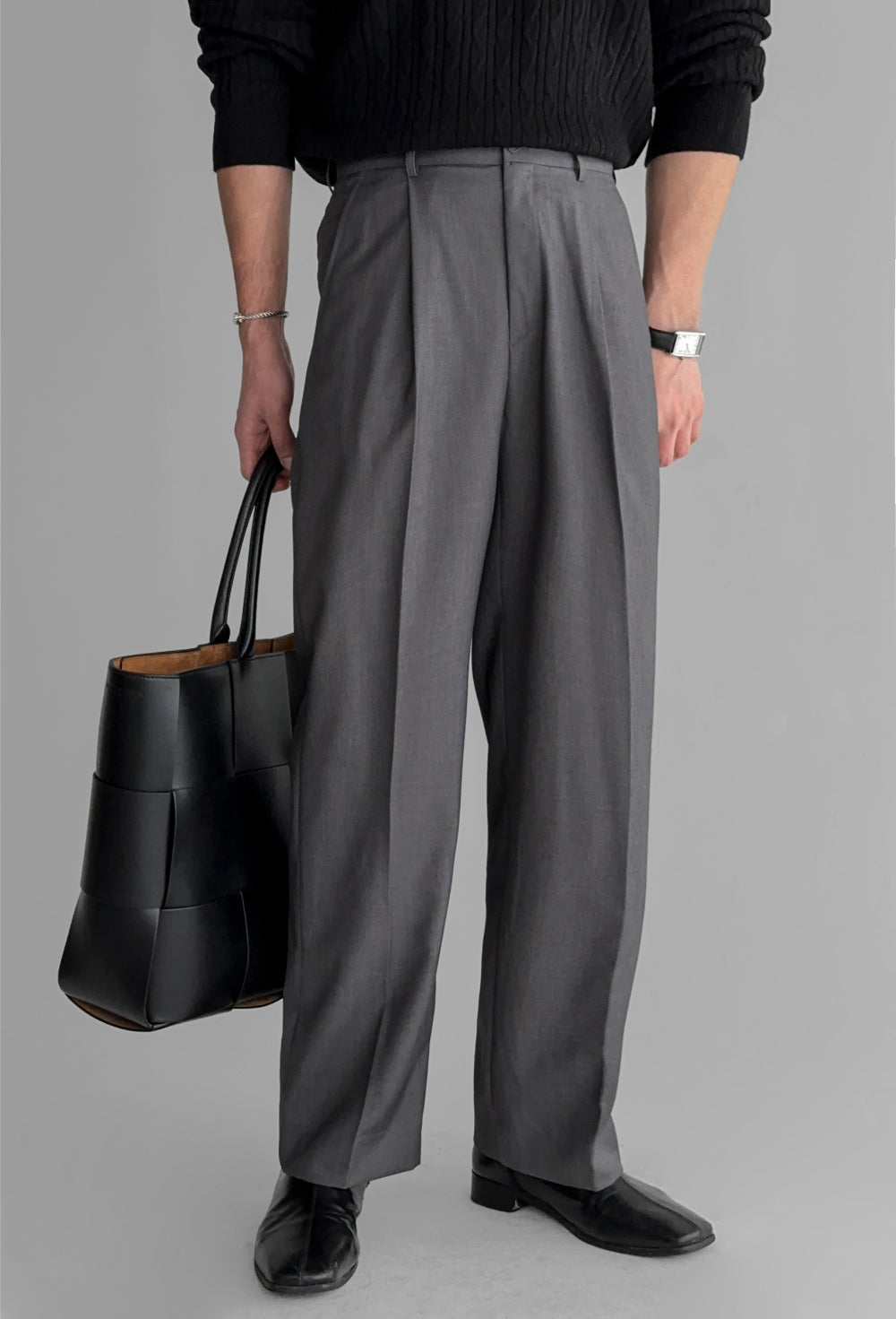 Draped Cotton Trousers