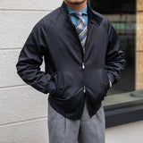 Stand-up Collar Short Harrington Waterproof Jacket