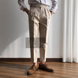 High-quality Retro Naples Paris Buckle Gentleman Trousers