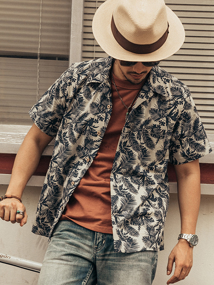 Retro Short-Sleeved Hawaiian Shirt