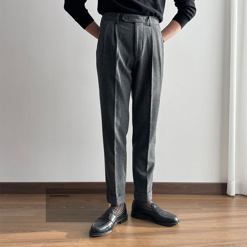 Herringbone Casual Trousers