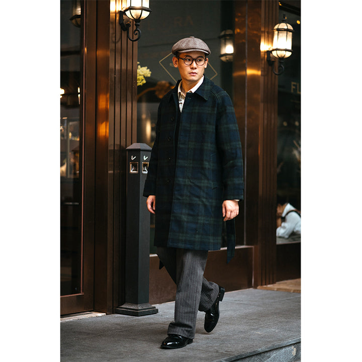 Wool Houndstooth Coat