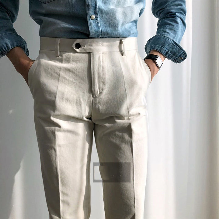 Classic Double Pleated Casual Pants