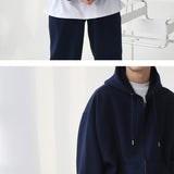 Korean Hooded Sweater Men's Heavy Zipper Sports Jacket