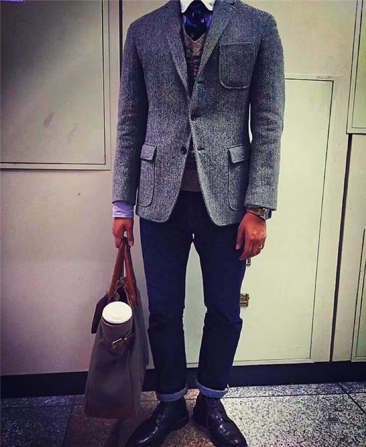 Herringbone Blazer