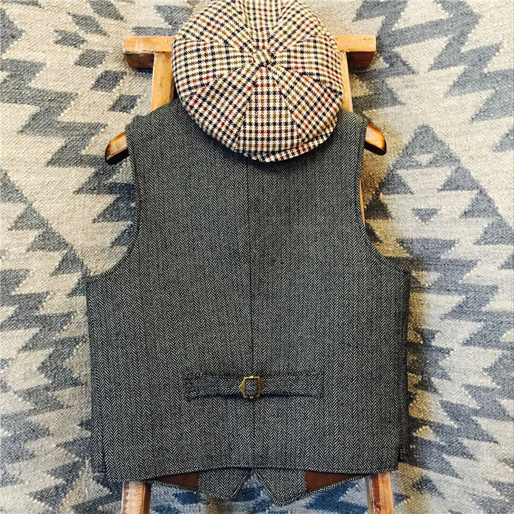 Herringbone Wool Vest