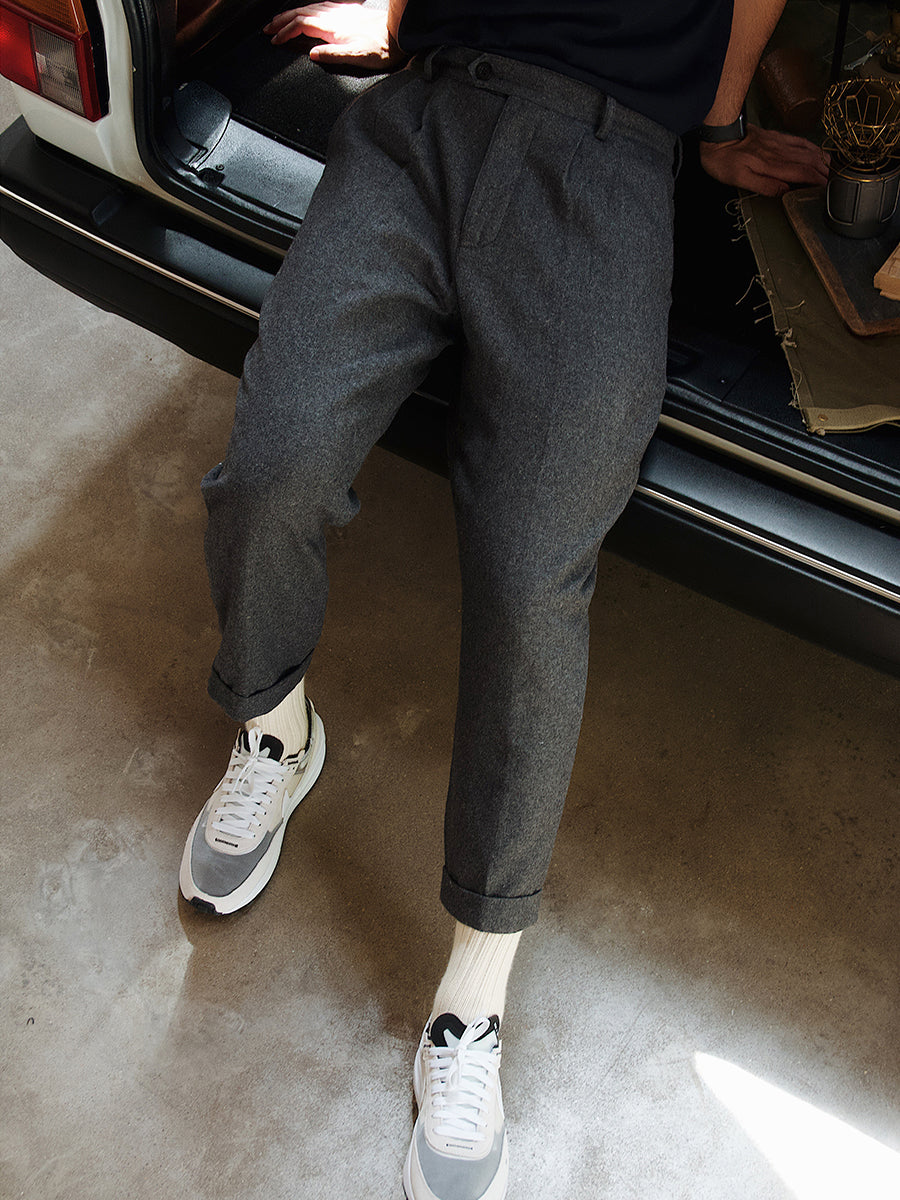 Tapered Wool Pants