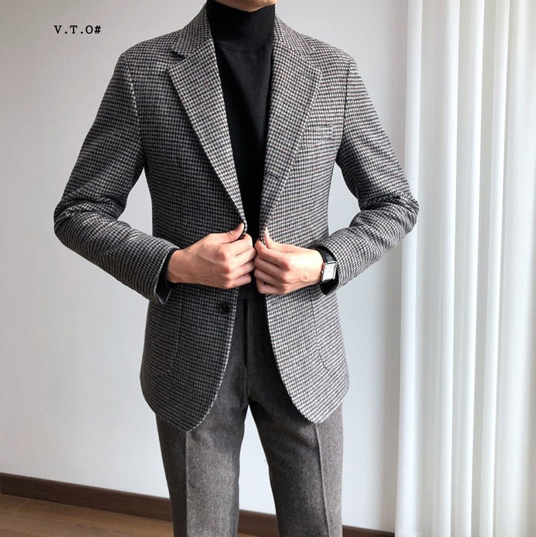 Houndstooth Suit Jacket