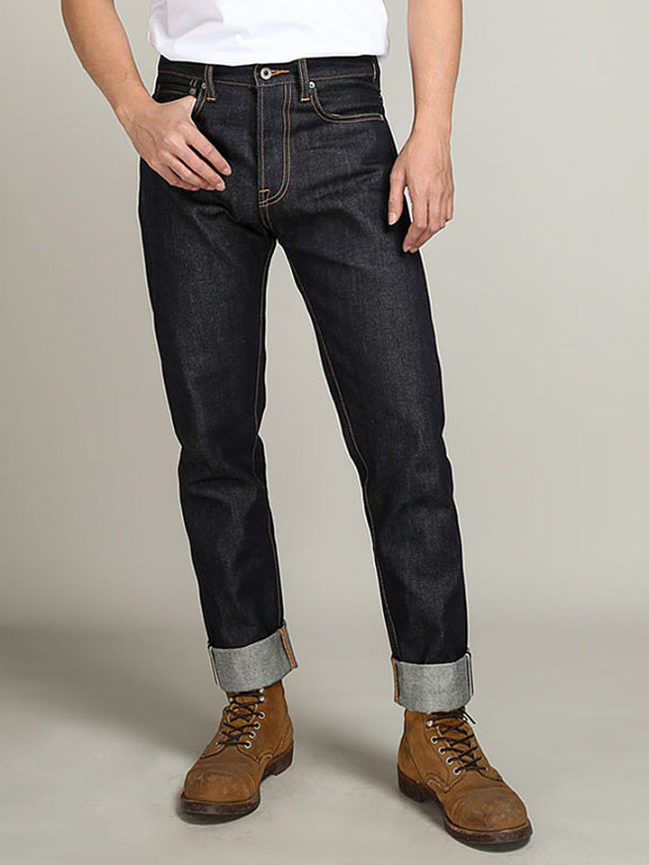 Tapered Mid-High Waist Jeans