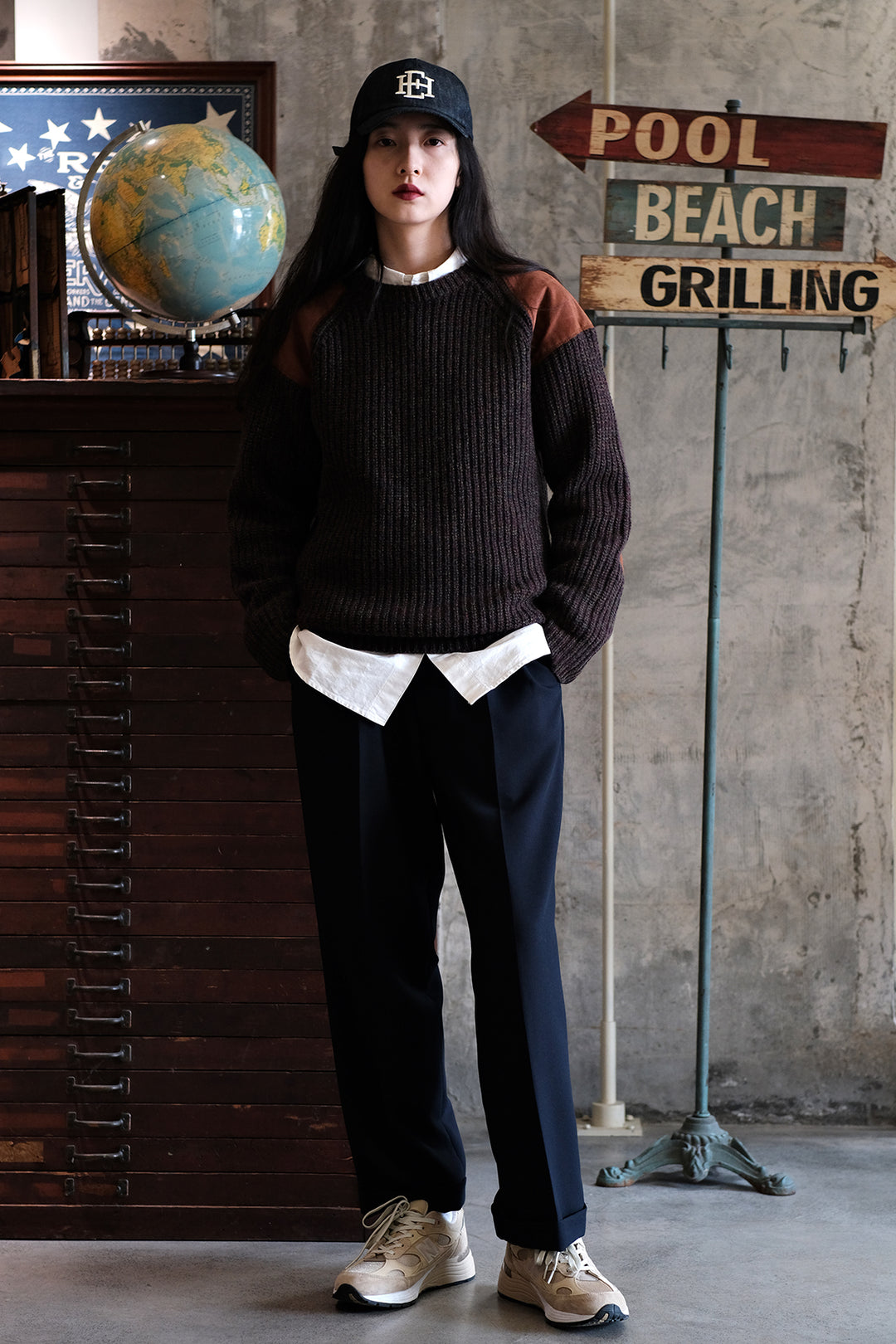 Pigskin and Lamb Wool Sweater