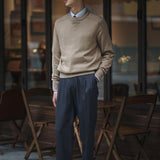 Gentleman's Long-sleeved Round Neck Sweater