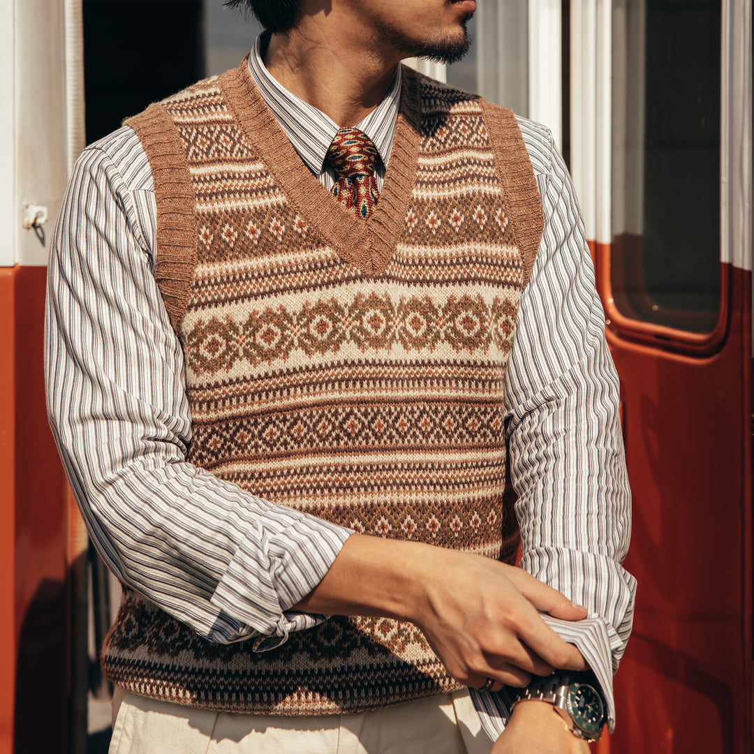 Fair Isle Wool Vest