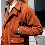 Retro Safari Corduroy Style Multi-bag Tooling Trend Jacket