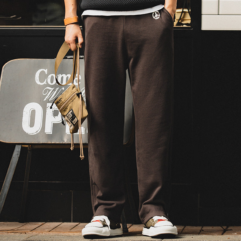 Mid-Waist Printed Athletic Pants