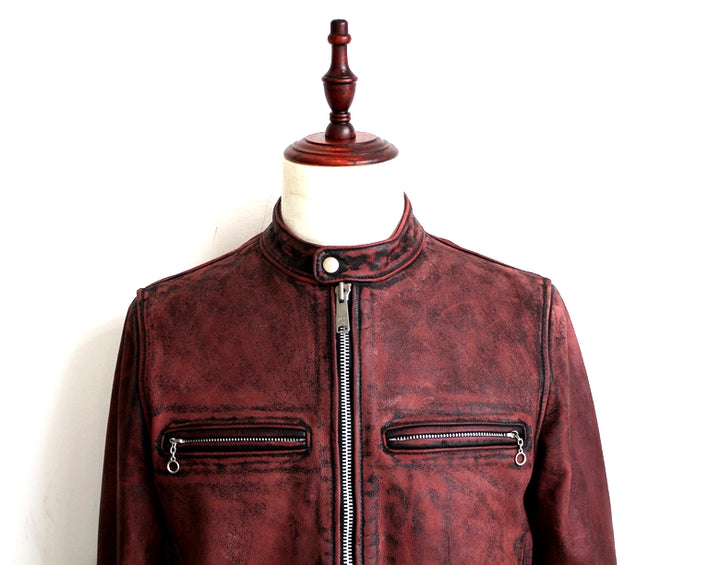 Slim-Fit Leather Jacket