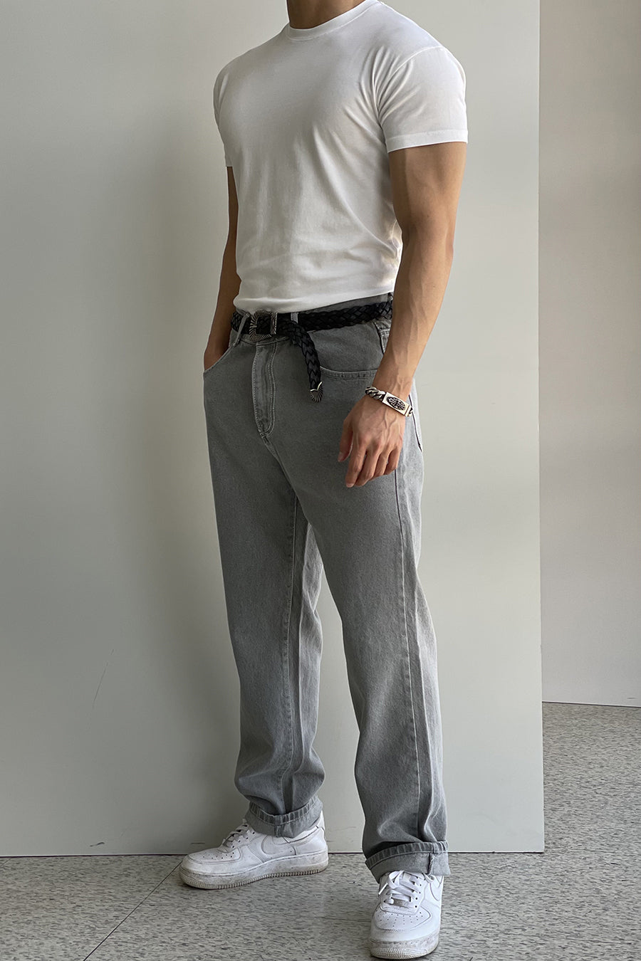 Light Smoke Gray Jeans