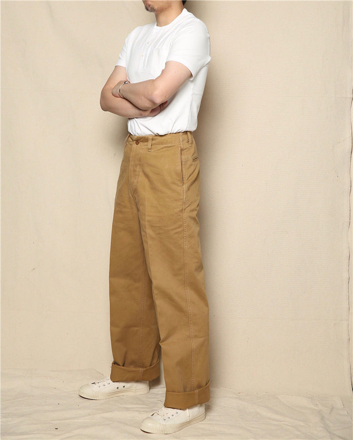 Khaki Wide Leg Pants