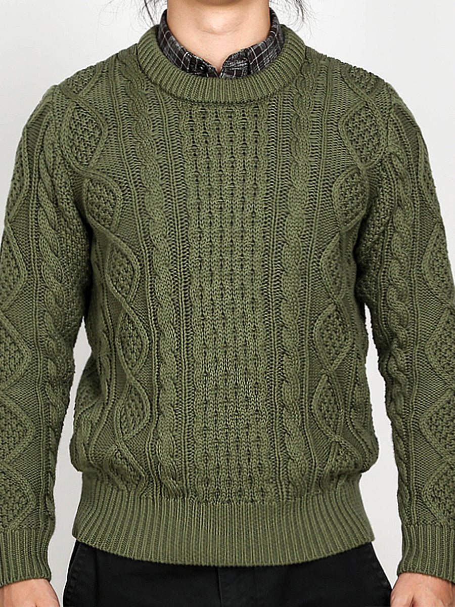 Twist Stitch Aran Sweater