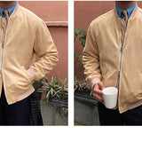 Baseball Collar Suede Commuting High-quality Coat Jacket
