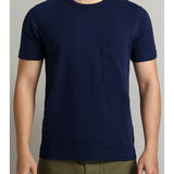 Round Neck Short-sleeved High-end Large Pocket T-shirt