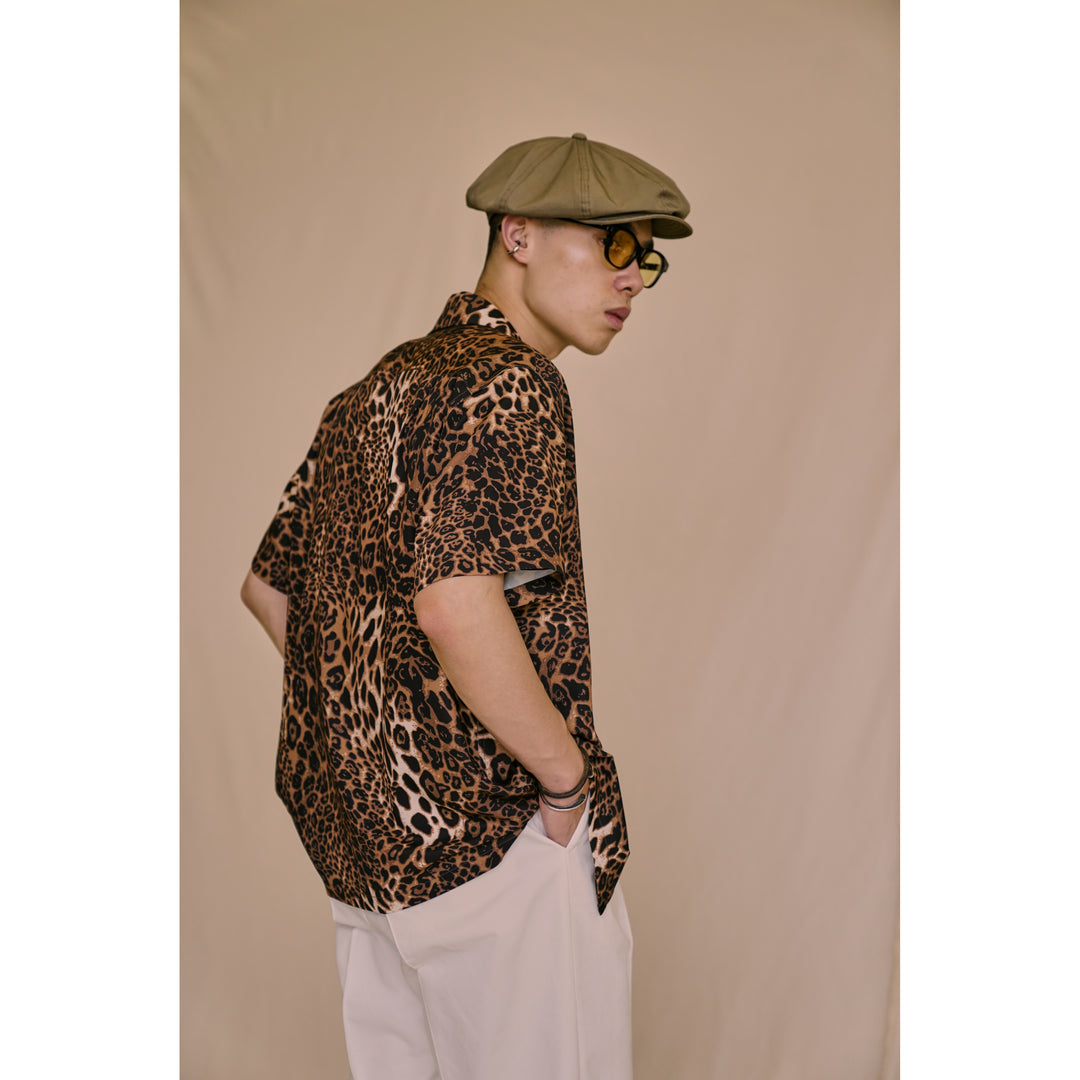 Bold Leopard Aloha Shirt