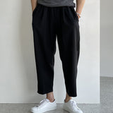 Blended Multi-pleated Profile Micro-cone Trousers