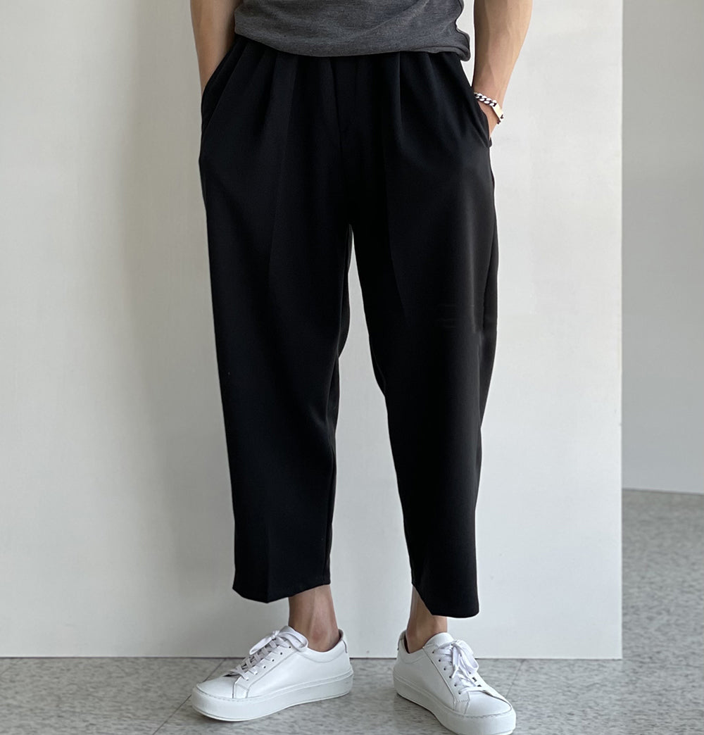 Blended Pleated Profile Trousers