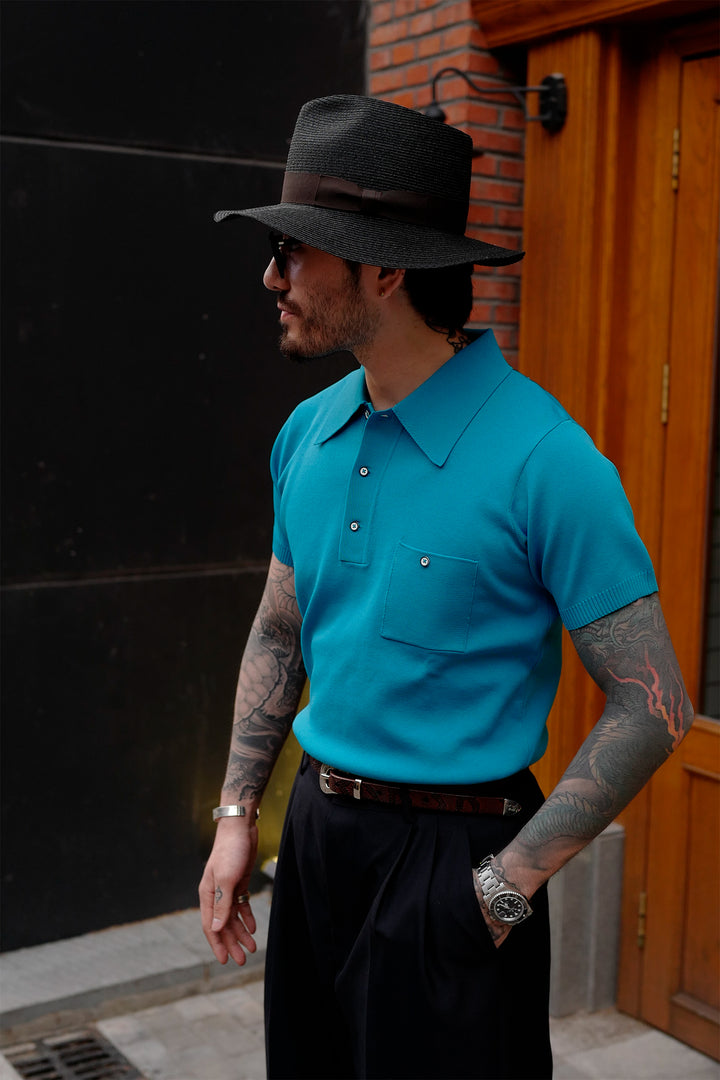 Knitted Polo T-Shirt