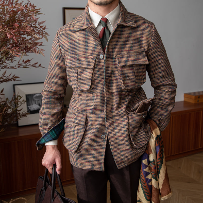 Houndstooth Hunting Jacket