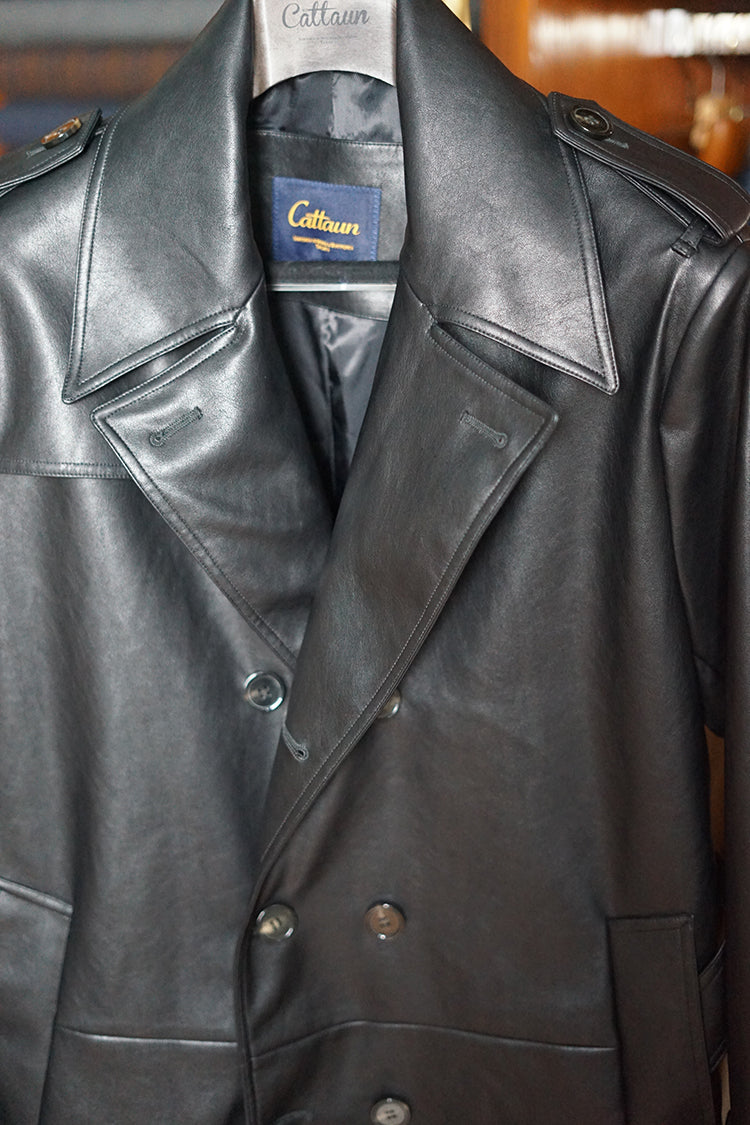 Leather-Trimmed Jacket