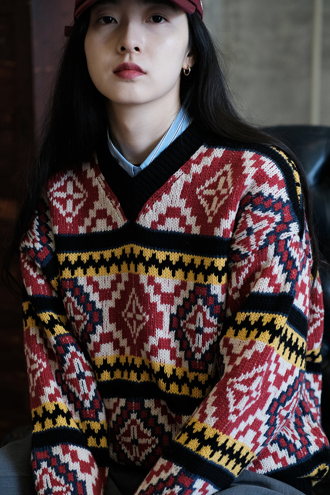 Jacquard Christmas Pullover Sweater