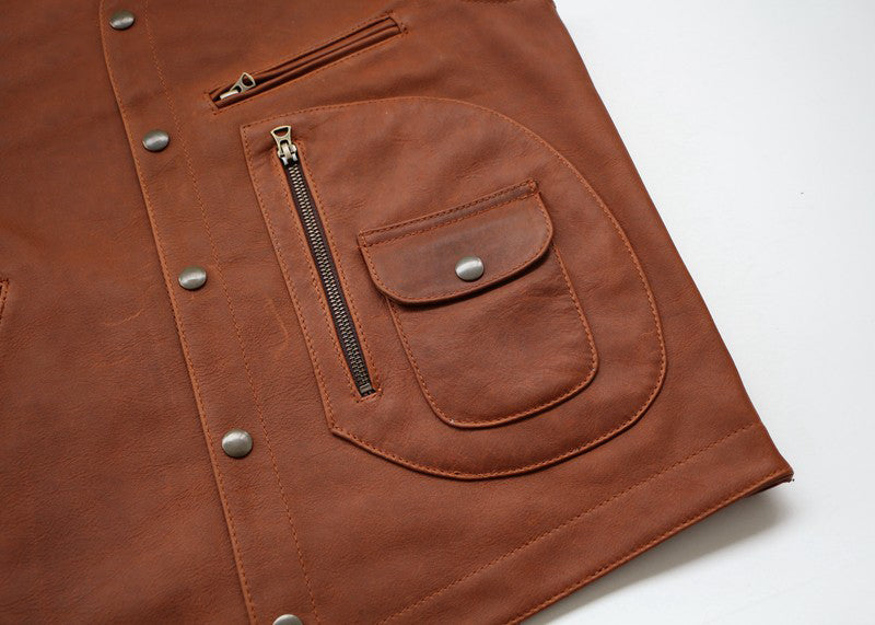 Retro Leather Vest