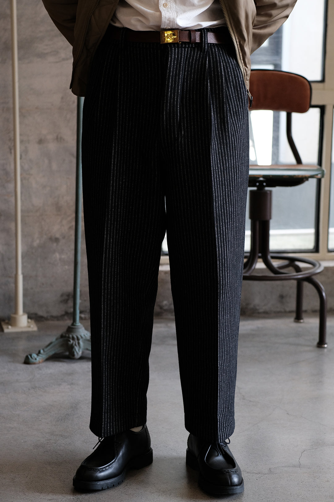 Wool Wide Leg Trousers