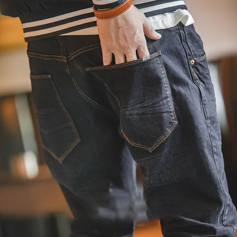 Slim-Fit Whiskers Jeans