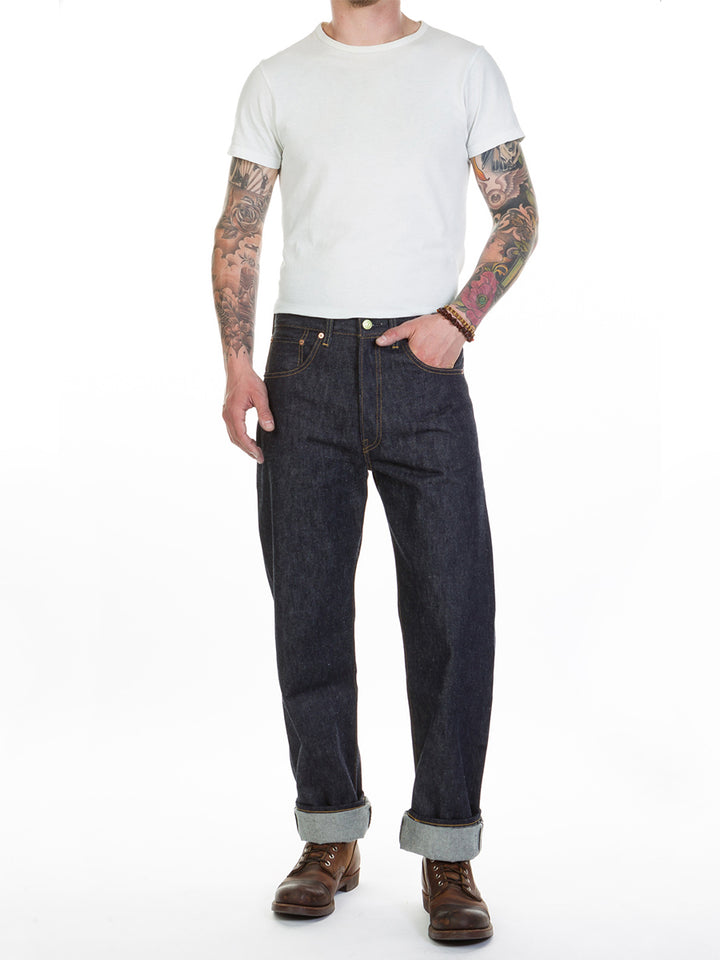 Straight Leg Denim Jeans