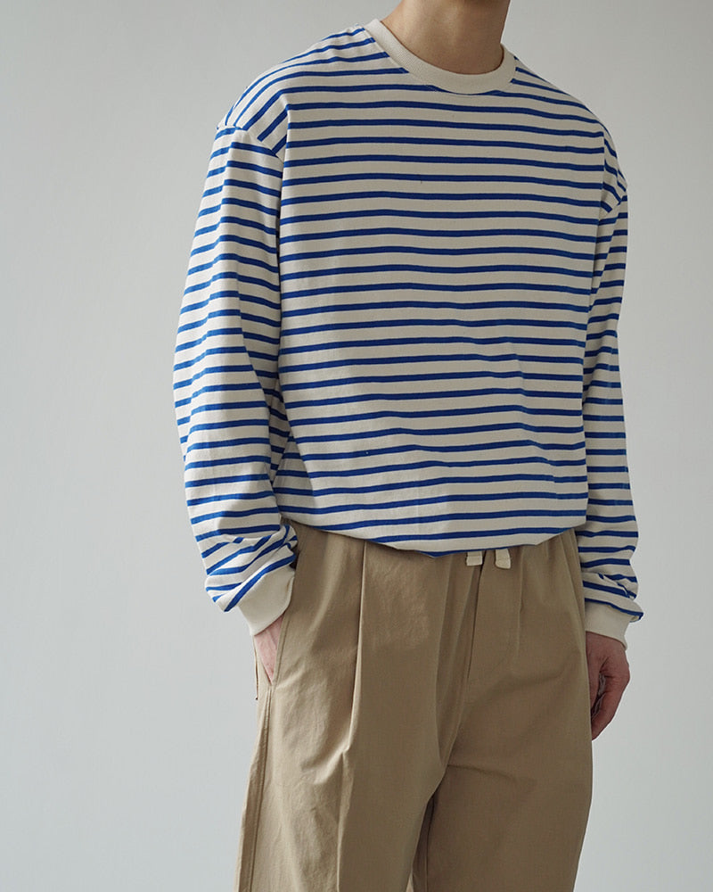 Striped Combed Cotton Tee