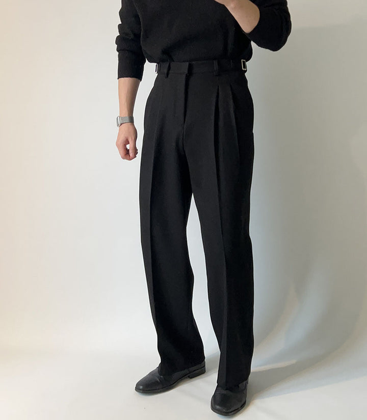 High Waist Drape Trousers