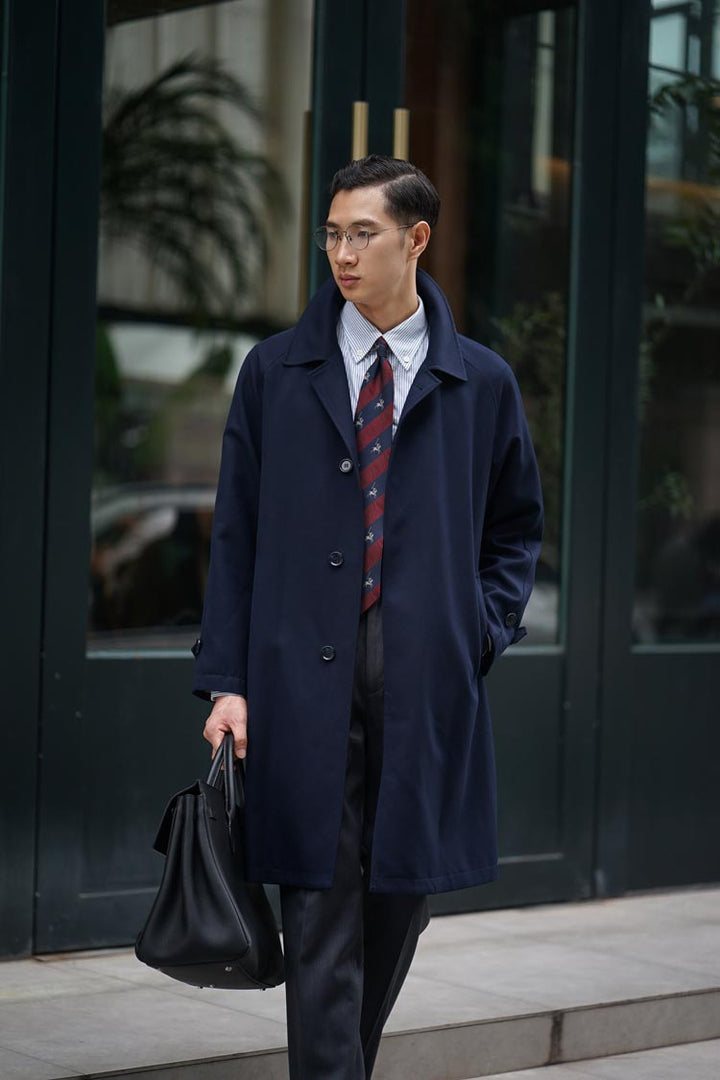 Mid-Length Windbreaker Coat