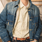 Red Wind Replica Loose Thick Cotton Washed Denim Jacket
