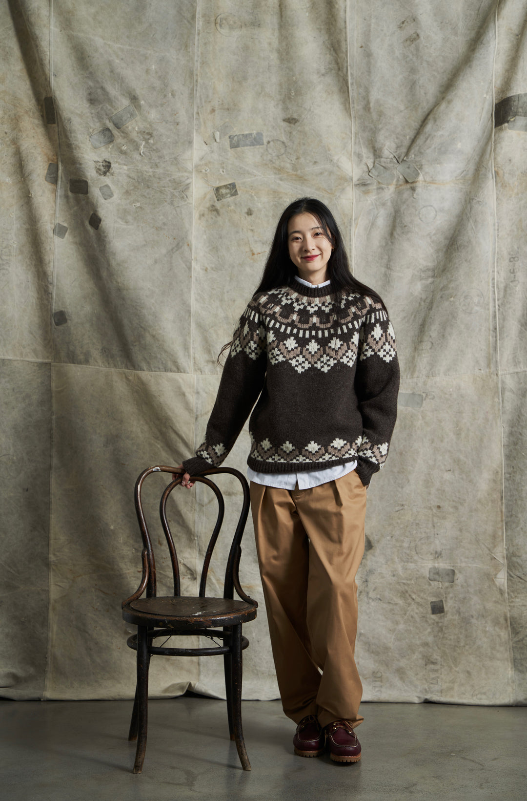 Jacquard Pattern Pullover