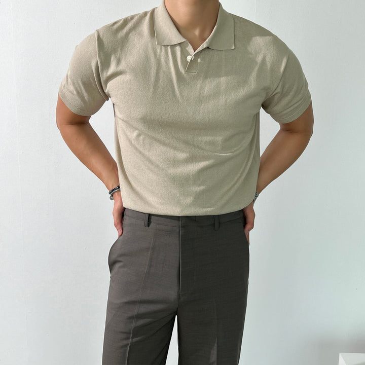 Linen Knitted Polo