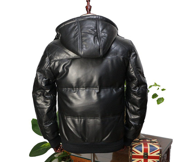 Duck Down Leather Jacket