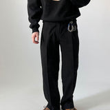 High-quality Loose Straight Casual Pleated Trousers