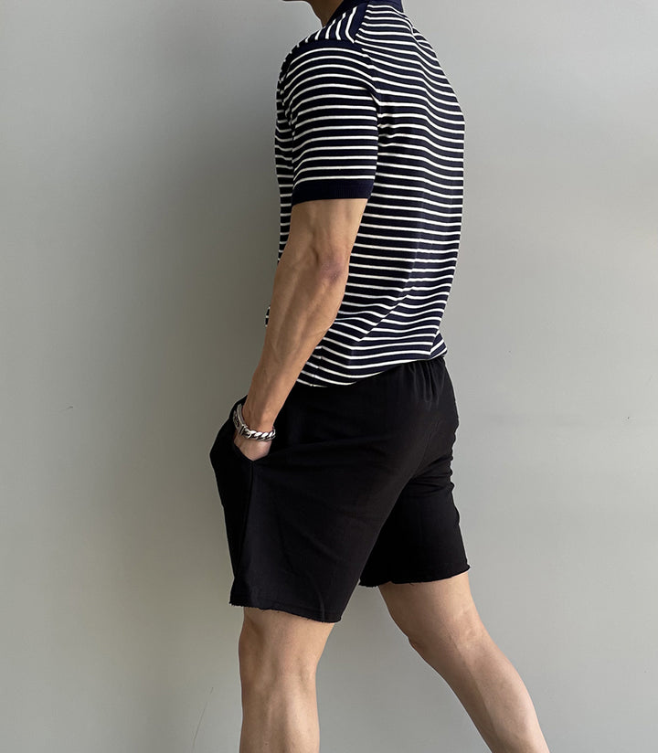 Edge Drawstring Casual Shorts