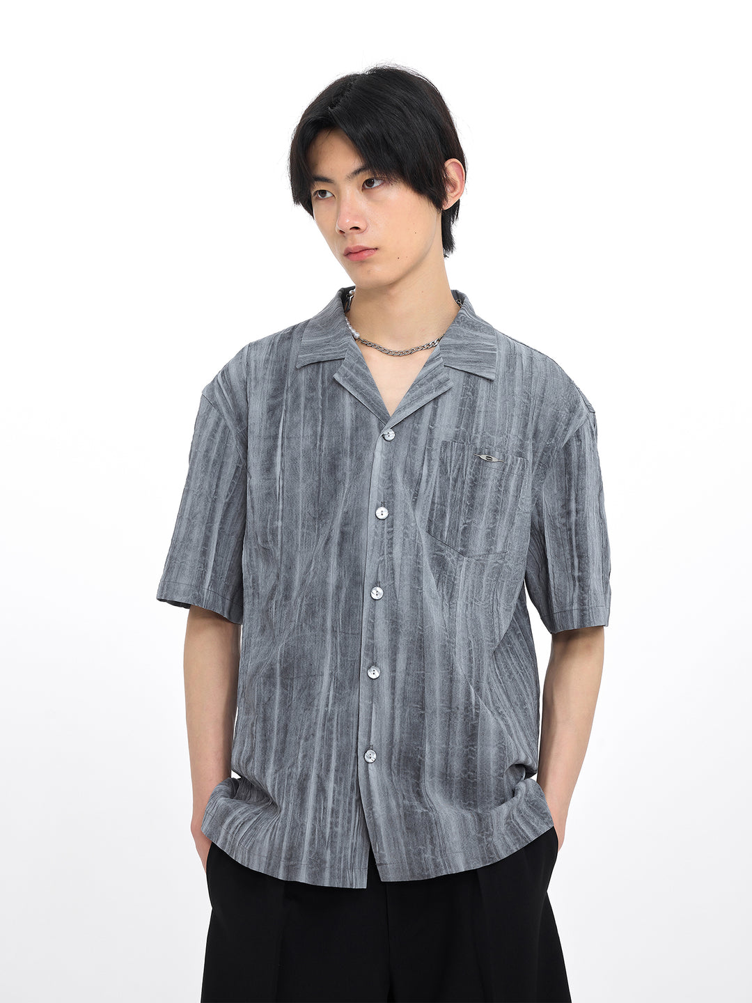 Cuban Collar Unisex Shirt