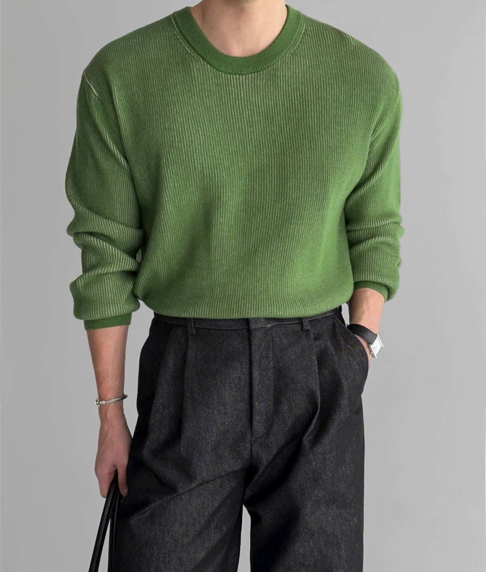 Two-Tone Cashmere Sweater