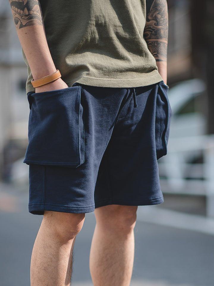 Lace-Up Khaki Shorts