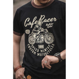 Motorcycle Printing Ami Khaki Short T-shirt